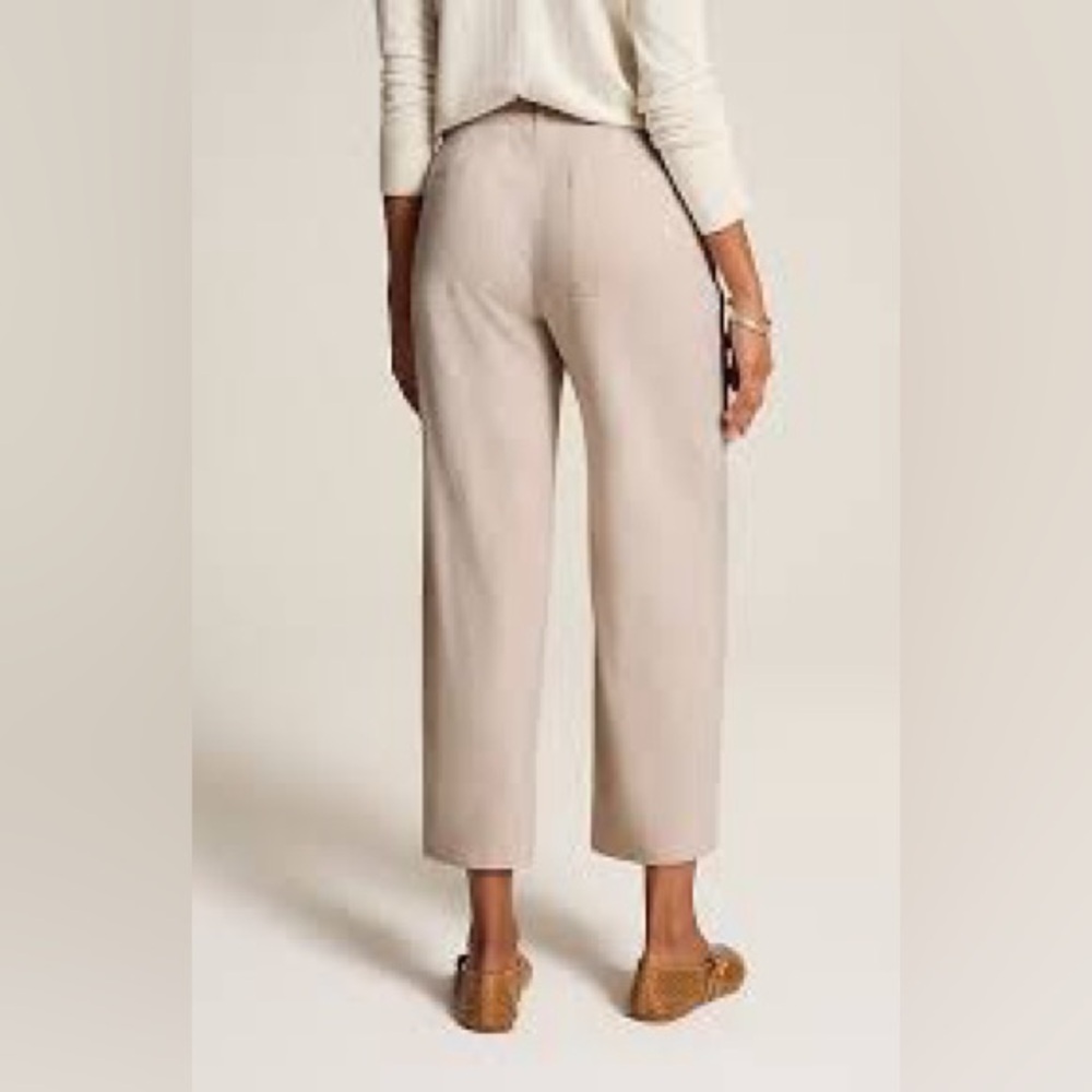 J. Jill LINEN STRETCH Pants Pull On Trousers Size S Flat Front, Tailored, Casual
